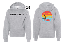 Load image into Gallery viewer, North End Surf Hoodie with Logo on Back
