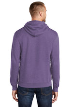 Load image into Gallery viewer, Fleece Pullover Hooded Sweatshirt / Heather Purple &amp; Yellow
