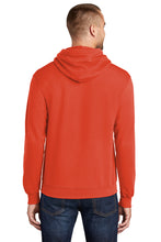 Load image into Gallery viewer, Fleece Pullover Hooded Sweatshirt / Orange &amp; Blue
