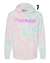 Load image into Gallery viewer, Chesapean Outdoors Tie-Dyed Hoodie/SWIRLS
