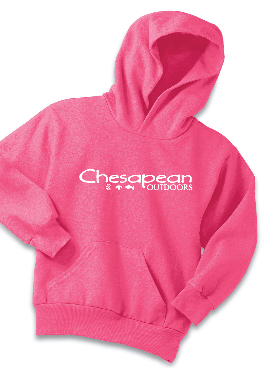 Fleece Pullover Hooded Sweatshirt / Pink