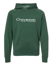 Load image into Gallery viewer, Youth Chesapean Outdoors Hooded Sweatshirt / Moss
