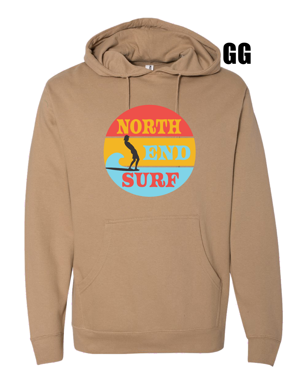 North End Surf Hoodie-Logo on Front