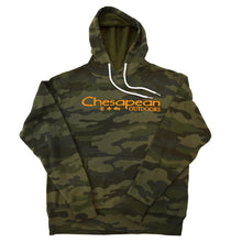 Load image into Gallery viewer, Camo with Orange Logo Adult Heavy Blend Hooded Sweatshirt
